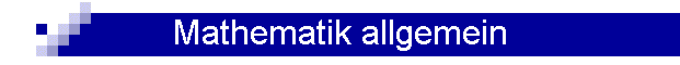 Mathematik allgemein